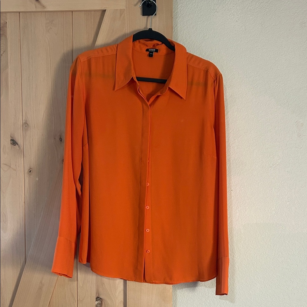 Express Women's Orange Blouse